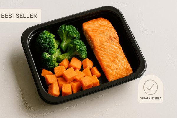 Zalm met Zoete Aardappel, Broccoli & Courgette – Gebalanceerd - Afbeelding 2